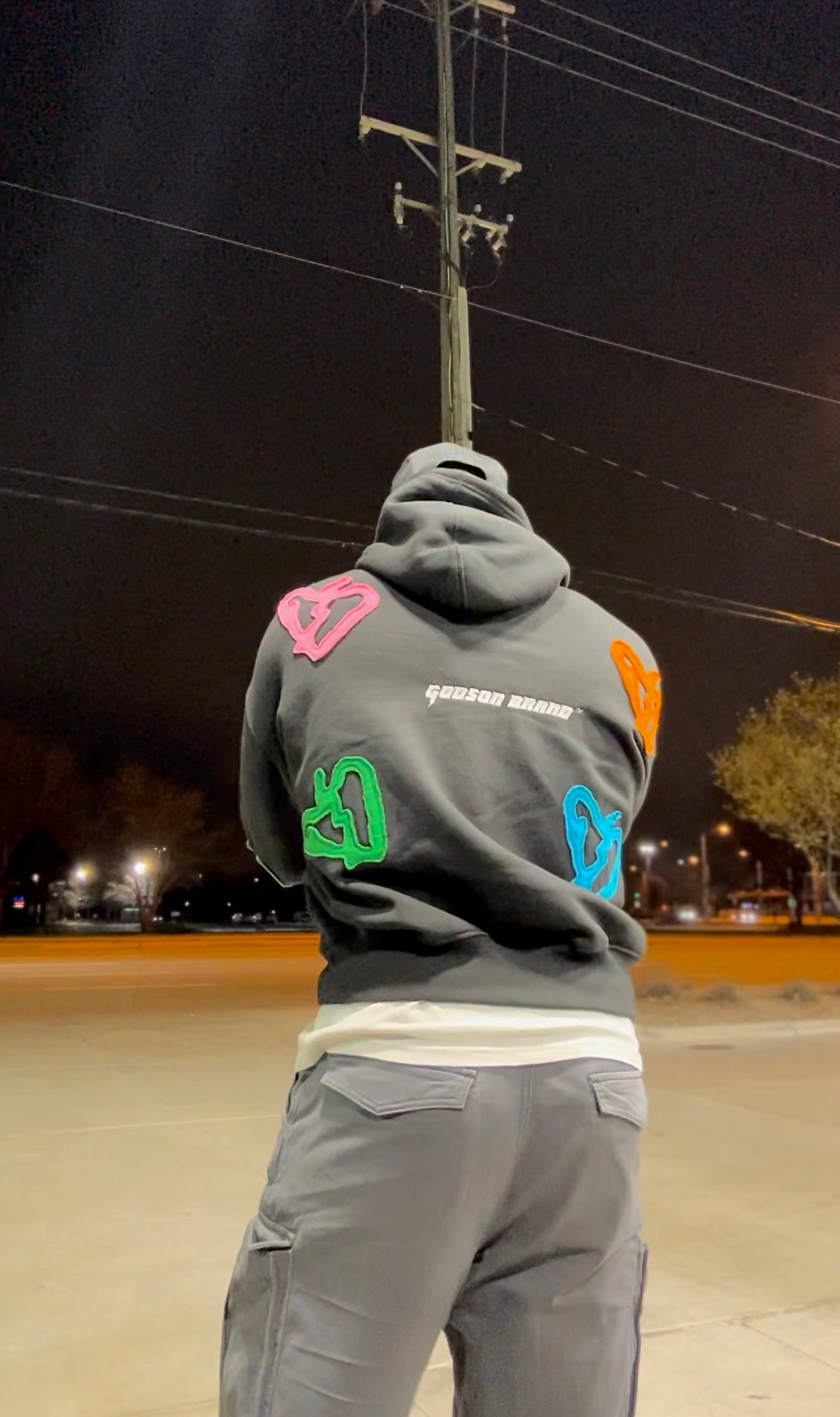 Aura Appliqué Cropped Hoodie