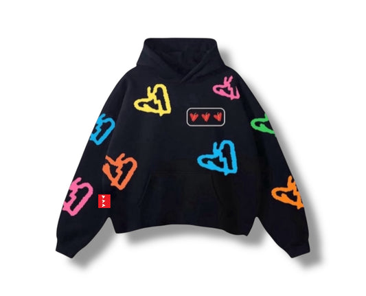 Aura Appliqué Cropped Hoodie