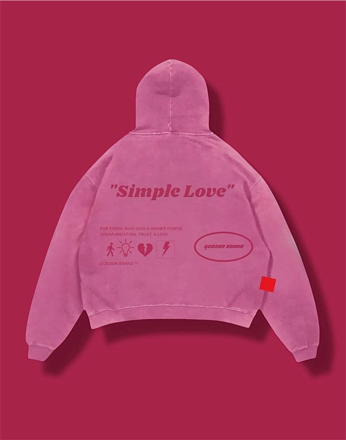 “Simple Love” Cropped Hoodie