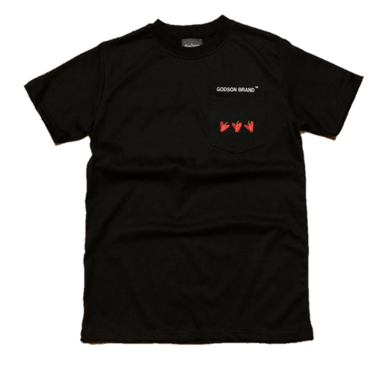 Three Heart Pocket Tee